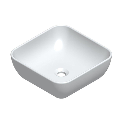 Sanicare Quattro vasque à poser 40x40cm carrée céramique blanc