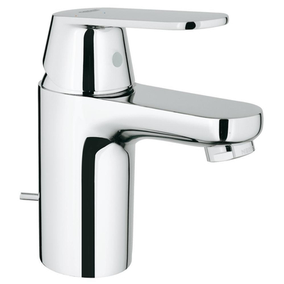 GROHE Eurosmart Cosmopolitan wastafelkraan - opbouw - voorsprong 9.2cm - met trekwaste - chroom