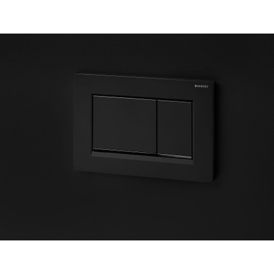 Geberit Sigma20 bedieningsplaat - 2-toets spoeling - vierkant - dualflush - mat zwart