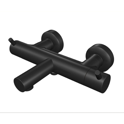 Xenz Duero Robinet de baignoire 27.1cm thermostatique avec inverseur noir mat