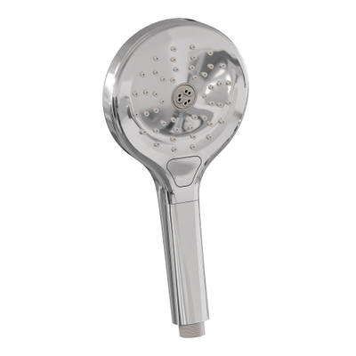 Brauer Chrome Carving Badkraan Inbouw - douchegarnituur - 20cm uitloop - met inbouwdeel - 3 carving knoppen - handdouche rond 3 standen - chroom