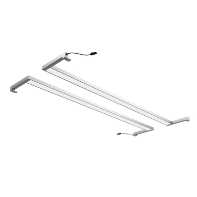 INK Verlichtingsbalk - 60x2x1cm - LED IP44 - 4200K - tbv Spiegel of Spiegelkast - Zilver