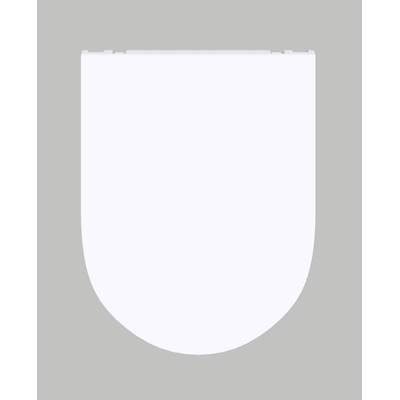 FugaFlow Eccelente Pietra Swirl Ensemble WC suspendu - 36,5x53,0cm - chasse profonde - sans rebord - abattant slim à fermeture douce - blanc mat