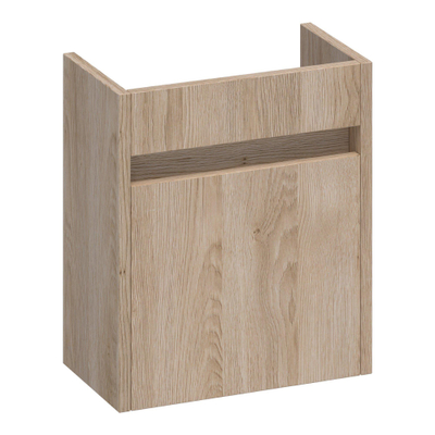 BRAUER Adore fonteinonderkast - 40x45x22cm - met 1 deur greeploos rechtsdraaiend Sunlit