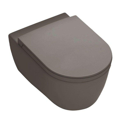 Royal Plaza Primo WC suspendu - 35x54cm - sans bride - avec abattant softclose - déclipsable - cendre