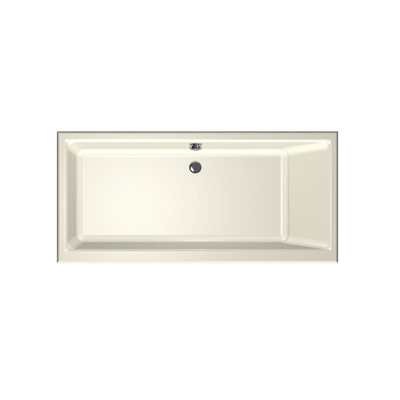 Xenz Kristal Ligbad - 160x75x48 - afvoer Midden - acryl - pergamon