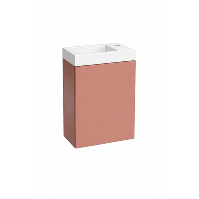 GO by Van Marcke Vikos fonteinset - 40cm - deur rechts - kraangat rechts - soft coral (roze)