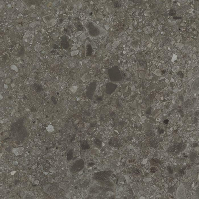 Terravito Mareno wand- en vloertegel - 80x80cm - 9.5mm - Vierkant - gerectificeerd - Terrazzo - Zwart mat