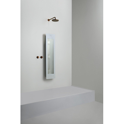 Sunshower Round Medium One infrarouge en saillie incl. Support mural 140x33x12cm Blanc