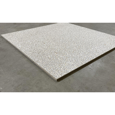 Ceramiche coem carreaux de sol et de mur terrazzo mini calce 60x60 cm rectifié vintage mat gris
