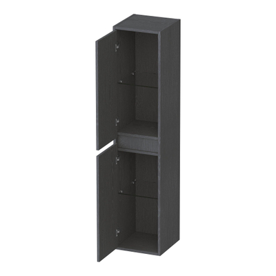 BRAUER Adore armoire de salle de bains - 160x35x35cm - avec 2 portes sans poignées ouverture à gauche ou à droite Timber Grey