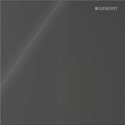 Plaque de commande Geberit type 40 urinoir - batterie - carré - noir