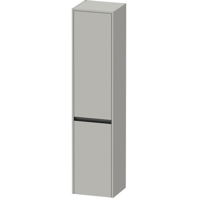 Duravit Ketho.2 Armoire haute 40x36x176cm 2 portes ouvrant à gauche Panneau d'aggloméré Gris béton Mat