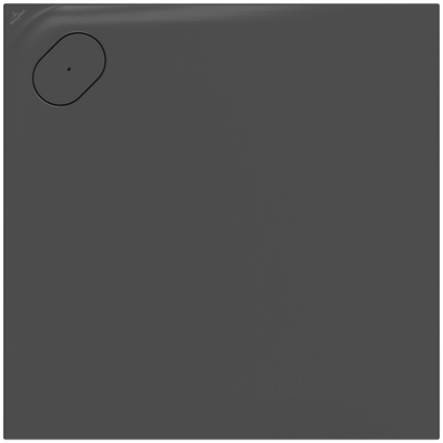 Villeroy & Boch Ecora douchebak - 100x100x3.5cm - hoekafvoer - anthracite (antraciet)