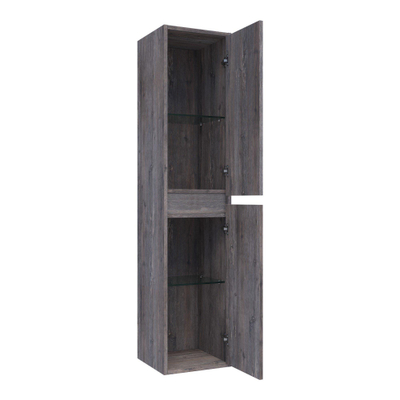 BRAUER Nexxt Badkamerkast - 160x35x35cm - 2 greep - loze links/rechtsdraaiende deuren - MFC - grey Canyon