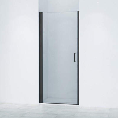 FugaFlow Efficiente Vetro 6211 Porte de douche 90x200cm Verre de sécurité anti-calcaire Profilé Noir mat