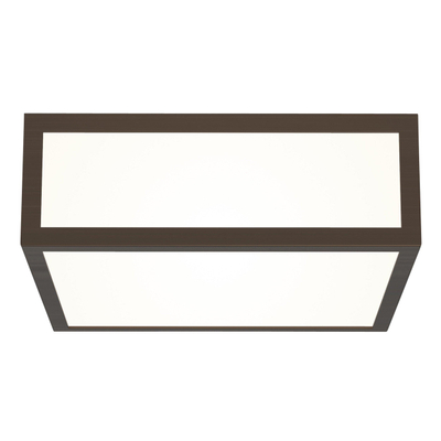 Astro Mashiko 200 Square Plafondlamp 20x20x7.85cm IP44 fitting E27 brons TWEEDEKANS