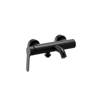 Go By Van Marcke Nero Badkraan - 25.3cm - opbouw - mengkraan - messing zwart mat