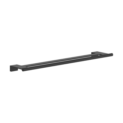 Hansgrohe AddStoris S dubbel handdoekrek mat zwart
