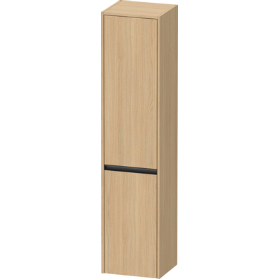 Duravit Ketho.2 Armoire haute 40x36x176cm 2 Portes battantes à droite Panneau de particules Chêne naturel Mat