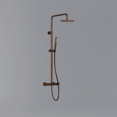 Fortifura Calvi Thermostatische Regendouche (compleet) - Geborsteld koper PVD (Koper) TWEEDEKANS