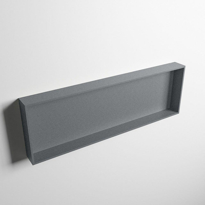 MONDIAZ EASY Nis - 89.5x29.5cm - geschikt voor in- of opbouw - 1 vak - kleur Plata | Plata