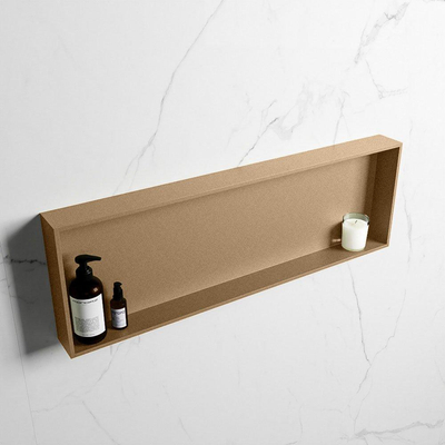 MONDIAZ EASY Nis - 89.5x29.5cm - geschikt voor in- of opbouw - 1 vak - kleur Oro | Oro