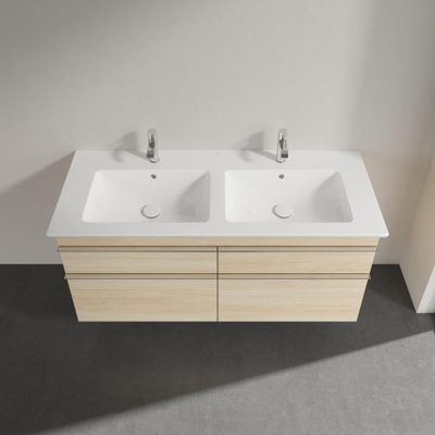 Villeroy & Boch Venticello wastafelonderkast 125.3x59cm 4x lade iep impresso