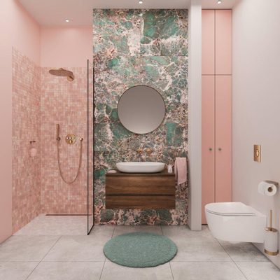 GROHE Selection Toiletborstelhouder - wandmontage - rond - open - brushed warm sunset