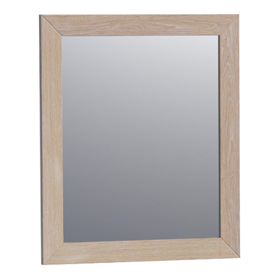 BRAUER Citrine miroir - 60x70cm - rectangulaire - lamelles chêne blanc cadre