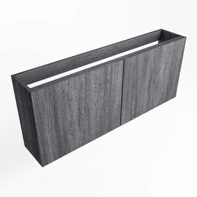 Mondiaz FOWY fonteinonderkast - 120x22x50cm - 2 deuren - push to open - softclose - Antracite