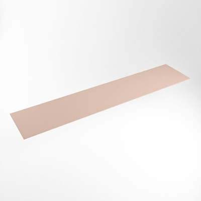 Mondiaz TOP 46 Plan sous vasque - 220x46x0.9cm - compatible comme plan de meuble - solid surface - Rosee
