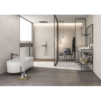Cifre Ceramica Overland carrelage mural et de sol - 60x60cm - Carré - 10mm - rectifié - Aspect pierre naturelle - Greige