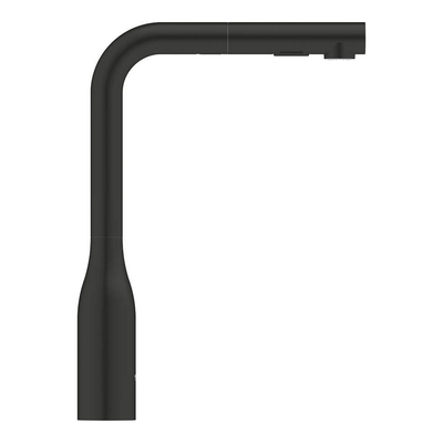GROHE Essence New keukenkraan - l-uitloop - met uittrekbare handdouche - dual spray - mat zwart