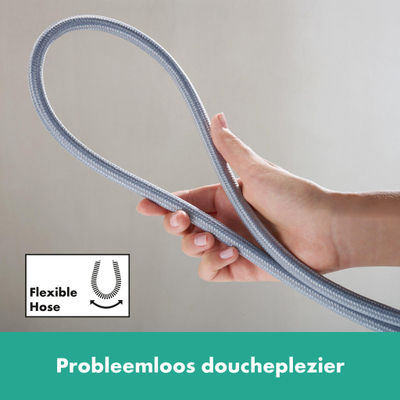 Hansgrohe RainFinity Doucheset - 130 - 3jet - ecosmart S Puro - 65cm Designflex - doucheslang - 160cm - hoogglans chroom
