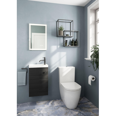 Crosswater KAI X Slim zitting met softclose met quick release 36x41x5cm ABS kunststof wit