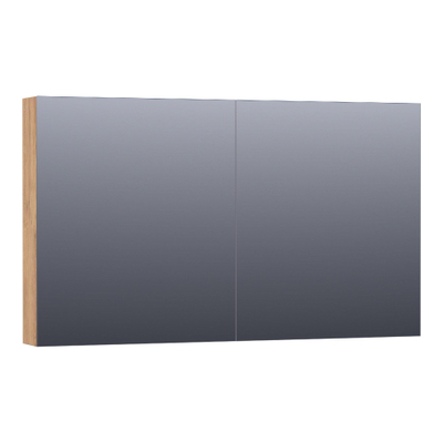 BRAUER Impress armoire de toilette – 119 x 70 x 15 cm – 2 portes, portes-miroir double face – Chateau