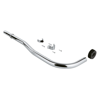Grohe Spoelpijp - voor drukspoeler - diameter 28mm - 26cm - verstelbaar 500-750mm - chroom