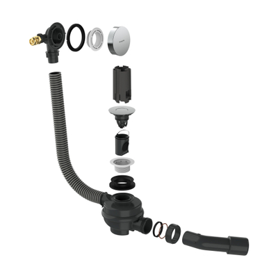 Hansgrohe Flexaplus kleurset brushed black chrome