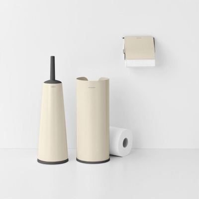 Brabantia ReNew Ensemble d'accessoires WC - en 3 parties - soft beige