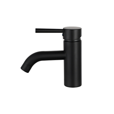 Fortifura Calvi Wastafelkraan - 14.8cm - opbouw - mat zwart -licht beschadigd- OUTLETSTORE