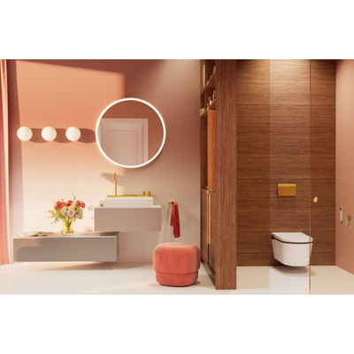 Hansgrohe AddStoris Q handdoekhouder 2-lids - goud