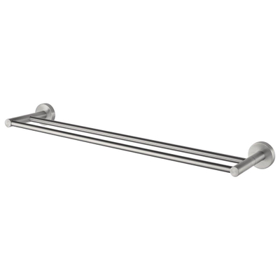 Haceka Kosmos Handdoekhouder - 84cm - dubbel - geborsteld chroom
