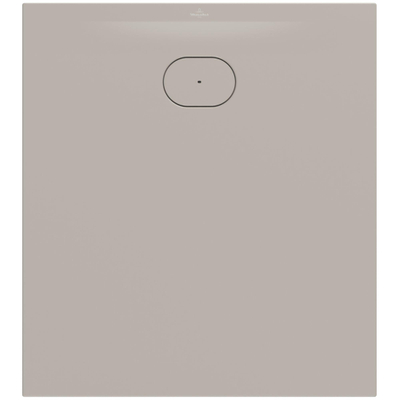 Villeroy & Boch Ecora douchebak - 100x90x3.5cm - afvoer korte zijde - almond (beige)