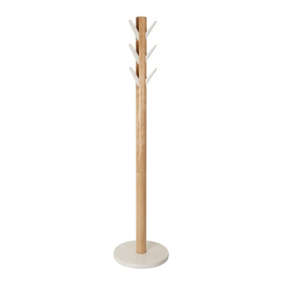 Umbra Flapper porte-serviettes 40x40x168cm Bois d'hévéa Blanc/naturel