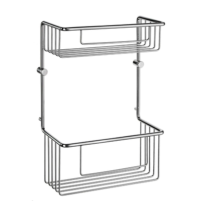 Smedbo Sideline Douchemand - 11x32x11cm - zelfklevend / boren - Massief messing Chroom