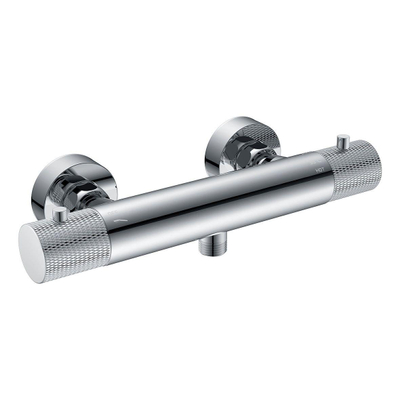 Wiesbaden Ribbd Mitigeur thermostatique pour douche entraxe 15 cm chrome