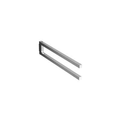 Clou Quadria handdoekhouder 35.7cm zwenkbaar dubbel chroom