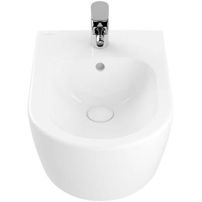 Villeroy & Boch Avento Bidet mural avec trou pour robinetterie et trop-plein avec fixation cachée blanc