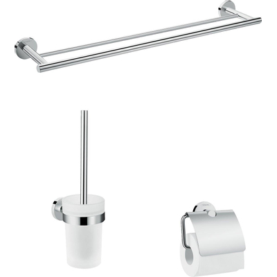 Hansgrohe Logis Universal accessoireset - 3 in 1 - hoogglans chroom